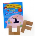 พัฒนาสมองซีกซ้ายและซีกขวา ด้วยจิ๊กซอว์ไม้แสนสนุก 4 Pieces Jigsaw Puzzle +จิ๊กซอว์