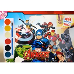 Avengers Giant Book +สีน้ำ